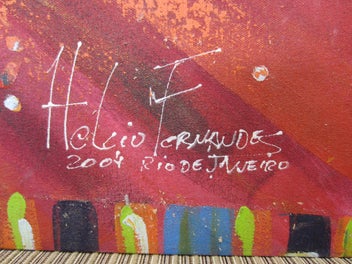 Listing 5 of 8 for Helcio Fernandes 'Rio de Janeiro' Original Canvas Painting