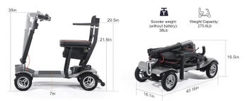 Listing 6 of 8 for Ultra-light Mobility Scooter