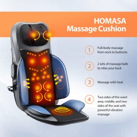 Listing 7 of 13 for Electric Massage Chair Cushion Seat Foot Massager