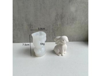 Listing 7 of 9 for Multi-style Rabbit Silicone Candle Mold Easter Animal Cute Rabbit Aromatherapy