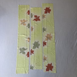 Listing 2 of 14 for Vintage Japanese Silk Floral Fabric Pieces x3 Kimono Panels
