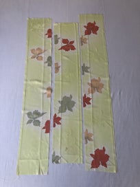Listing 9 of 14 for Vintage Japanese Silk Floral Fabric Pieces x3 Kimono Panels