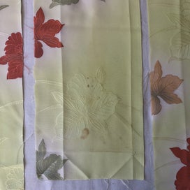 Listing 10 of 14 for Vintage Japanese Silk Floral Fabric Pieces x3 Kimono Panels
