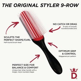 Listing 4 of 6 for Denman Classic D4 Styling Brush Large 9 Row