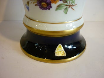 Listing 2 of 9 for CZECHOSLOVAKIA ROYAL DUX HAND PAINTED TRUMPET VASE.