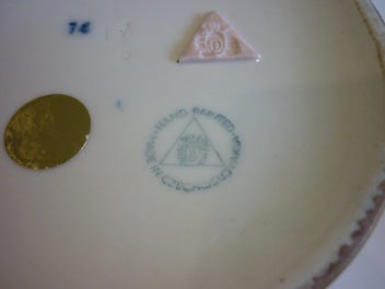 Listing 4 of 9 for CZECHOSLOVAKIA ROYAL DUX HAND PAINTED TRUMPET VASE.