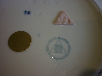 Listing 6 of 9 for CZECHOSLOVAKIA ROYAL DUX HAND PAINTED TRUMPET VASE.