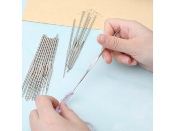 Listing 6 of 8 for 16Size Crochet Hooks Set Knitting Needles Set Crochet For Sweater Knitting Kit