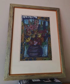 Listing 7 of 17 for +++ IMPRESSIVE " B?J. ROBINSON - SUMMER FLOWERS II " PAINTING +++
