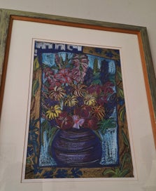 Listing 15 of 17 for +++ IMPRESSIVE " B?J. ROBINSON - SUMMER FLOWERS II " PAINTING +++