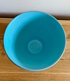 Listing 5 of 11 for WEDGWOOD Keith Murray Teal Blue Ribbed Bowl