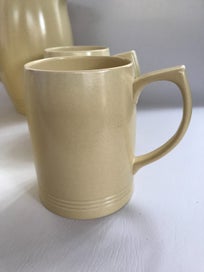 Listing 4 of 10 for WEDGWOOD Keith Murray Straw Tankards and Large Jug