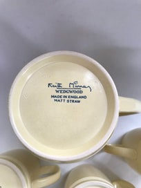 Listing 8 of 10 for WEDGWOOD Keith Murray Straw Tankards and Large Jug