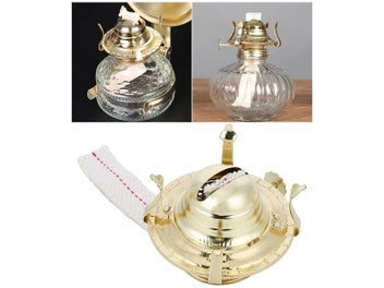 Listing 5 of 9 for Lamp Oil Burner Kerosene Parts Wick Antique Wicks Holder Burning Lampsaccessory