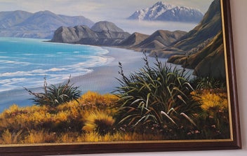 Listing 9 of 17 for +++ IMPRESSIVE ORIGINAL " S. MILL" OIL PAINTING +++