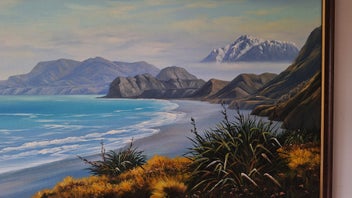 Listing 11 of 17 for +++ IMPRESSIVE ORIGINAL " S. MILL" OIL PAINTING +++