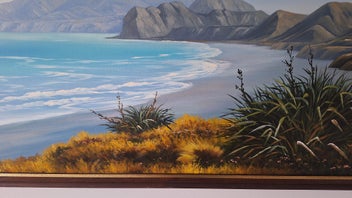 Listing 12 of 17 for +++ IMPRESSIVE ORIGINAL " S. MILL" OIL PAINTING +++