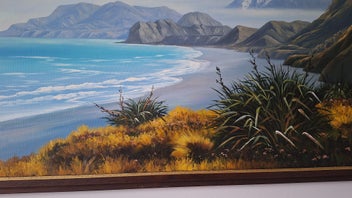 Listing 14 of 17 for +++ IMPRESSIVE ORIGINAL " S. MILL" OIL PAINTING +++