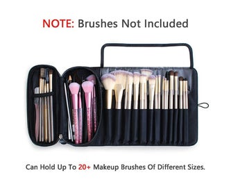 Listing 2 of 5 for Portable Makeup Brush Organizer Makeup Brush Bag For Travel Can Hold 20+ Brus