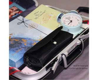 Listing 5 of 5 for Portable Makeup Brush Organizer Makeup Brush Bag For Travel Can Hold 20+ Brus