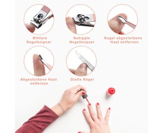 Listing 4 of 5 for Manicure Set, Pedicure Set, 15 Piece Nail Clipper Set, Nail Care, Nail Clippe