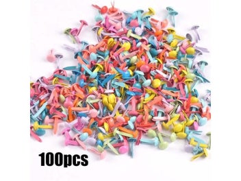 Listing 1 of 10 for New Mix Pattern Round Metal Brads DIY Scrapbooking Crafts Accessories For Home