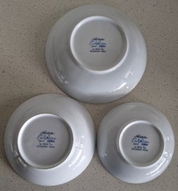 Listing 2 of 6 for (WI23) NORITAKE CHINA WILD IVY: MEDIUM SOUP & SMALL SOUP & FRUIT SALAD BOWLS