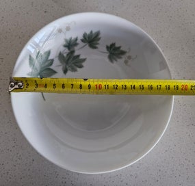 Listing 4 of 6 for (WI23) NORITAKE CHINA WILD IVY: MEDIUM SOUP & SMALL SOUP & FRUIT SALAD BOWLS