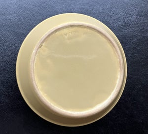 Listing 3 of 4 for CROWN LYNN MUSTARD COLOUR GLAZE SUGAR BOWL