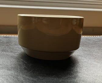 Listing 4 of 4 for CROWN LYNN MUSTARD COLOUR GLAZE SUGAR BOWL