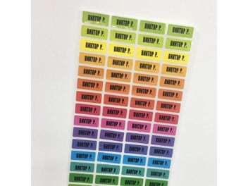 Listing 10 of 15 for Rainbow Color Custom Name Stickers Girls Multicolor Waterproof Labels Set