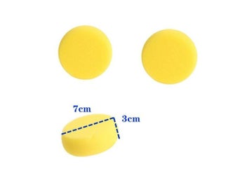 Listing 4 of 8 for 5 Pieces/set Round Sponge Soft Water-absorbent Pottery Sculpture Modeling