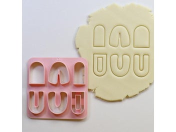 Listing 1 of 9 for 6Type/Set Mini Leaf Flower Geometry Pattern Polymer Clay Cutter 3D Printing