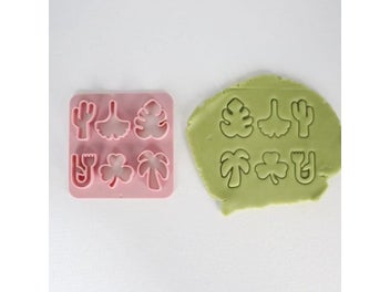 Listing 4 of 9 for 6Type/Set Mini Leaf Flower Geometry Pattern Polymer Clay Cutter 3D Printing