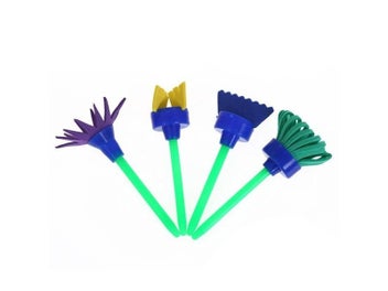 Listing 1 of 10 for Kids Drawing Toys Kits DIY Sponge Painting Brush Sponge Stamp Stencil Seals