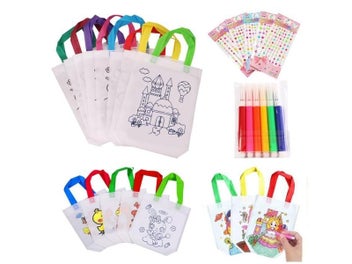 Listing 10 of 16 for DIY Environmental Protection Graffiti Bag Handmade Painting Non-Woven Bag For