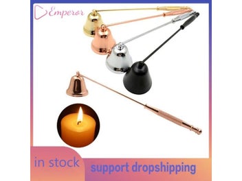 Listing 9 of 13 for Stainless Steel Bell-shaped Candle Extinguisher High-quality Candle Wick Cover