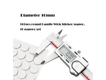 Listing 1 of 9 for 8mm/10mm/15mm/20mm White Candle Wick Stickers Double-sided Adhesive For DIY