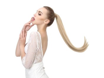 Listing 6 of 8 for Synthetic Clip In Ponytail Hair Extension Wig Straight Kinky Curly Long Wrap