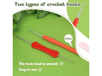 Listing 6 of 11 for BUDDUR Crochet Knitting Kit With Cotton Yarn Thread And Instruction For Fabric