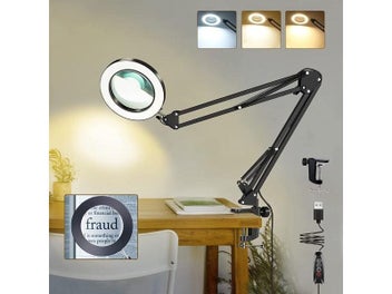 Listing 3 of 8 for 10X Magnifying Glass With Light Lighted Magnifying Glass Magnifying Lamp 3