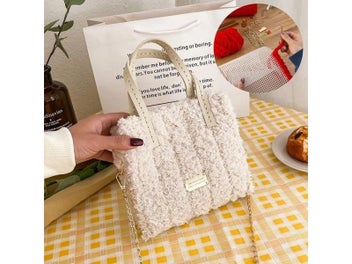 Listing 10 of 16 for DIY Handcraft Bag Making Materials Creative Weaving Bag Latch Hook Mesh Cloth