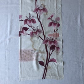 Listing 2 of 20 for Vintage Japanese Decorative Silk Fabric Piece Old Kimono Panel