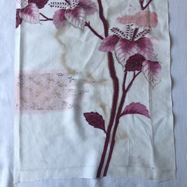 Listing 13 of 20 for Vintage Japanese Decorative Silk Fabric Piece Old Kimono Panel