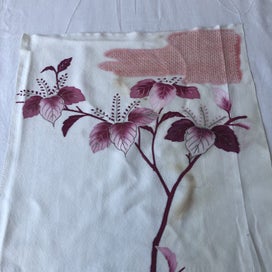 Listing 16 of 20 for Vintage Japanese Decorative Silk Fabric Piece Old Kimono Panel