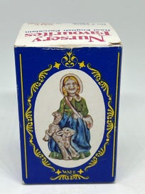 Listing 2 of 7 for Vintage Wade England Mary Had A Little Lamb Nursery Rhyme Figurine