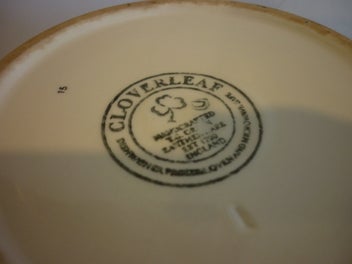 Listing 7 of 7 for CORNISHWARE LOOKALIKE "CLOVERLEAF" COFFEE & TEA CANNISTERS.