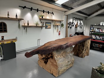 Listing 14 of 17 for Small Ancient Swamp Kauri Slab – 200/140x30x7.5 cm ready to work