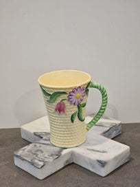 Listing 1 of 7 for Circa. 1938 Carlton Ware Pale Yellow 'Flowers and Basket' Cocoa Mug.