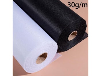 Listing 9 of 16 for 5 Meters/lot * 1meter Lightweight Non-Woven Fusible Interlining Fabric 30g/m